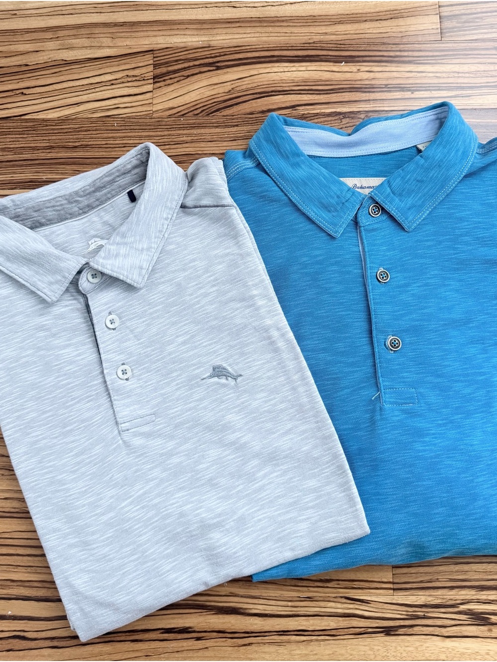 Tommy Bahama Men’s Polo Shirts Bundle of 2 – Blue & Gray